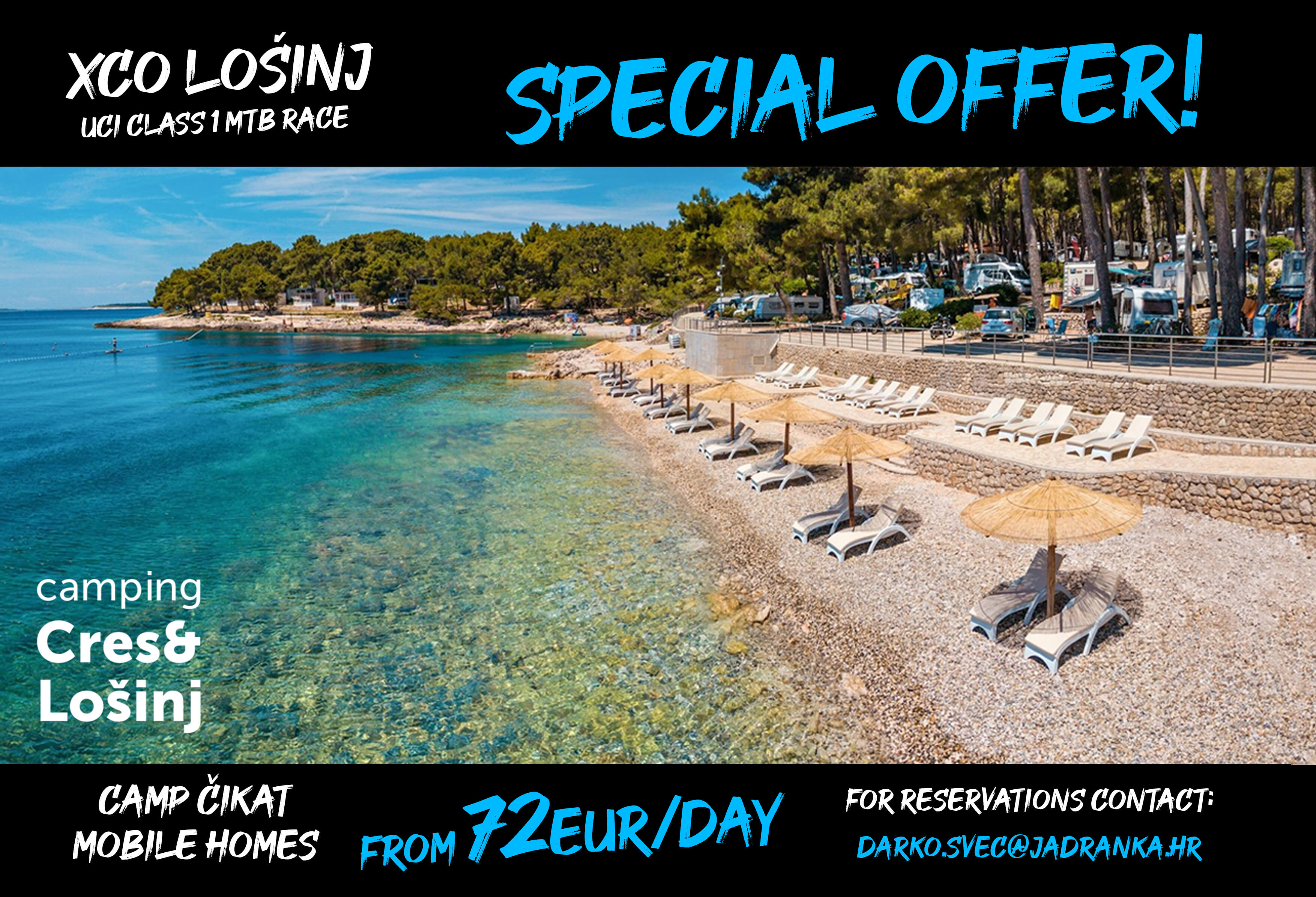 xco cross-country mtb race 15 - 17 March 2024 special offer camping